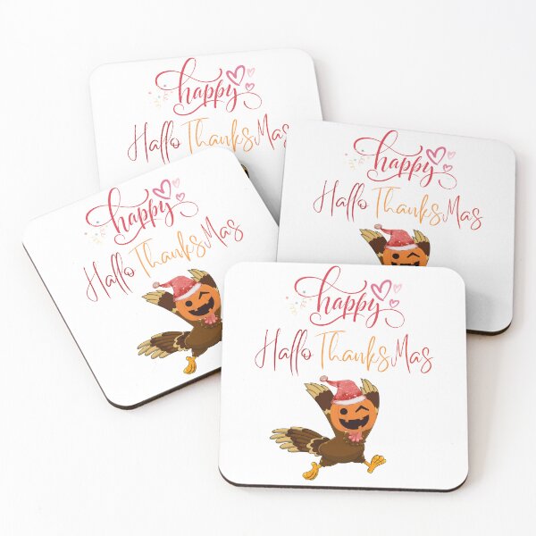Item preview, Happy HalloThanksMas | Halloween Thanksgiving Christmas Wish designed and sold by LunaticArtWork.