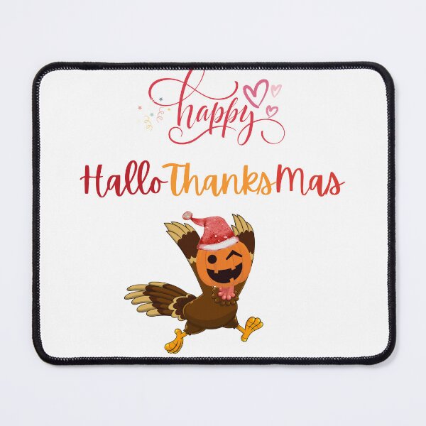 Item preview, Happy HalloThanksMas | Halloween Thanksgiving Christmas Wish designed and sold by LunaticArtWork.
