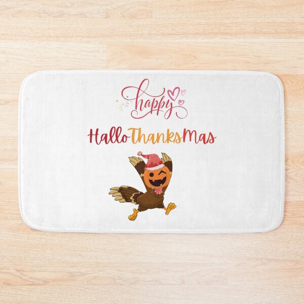Item preview, Happy HalloThanksMas | Halloween Thanksgiving Christmas Wish designed and sold by LunaticArtWork.