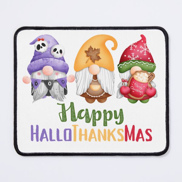 Item preview, Happy HalloThanksMas Gnomes designed and sold by LunaticArtWork.