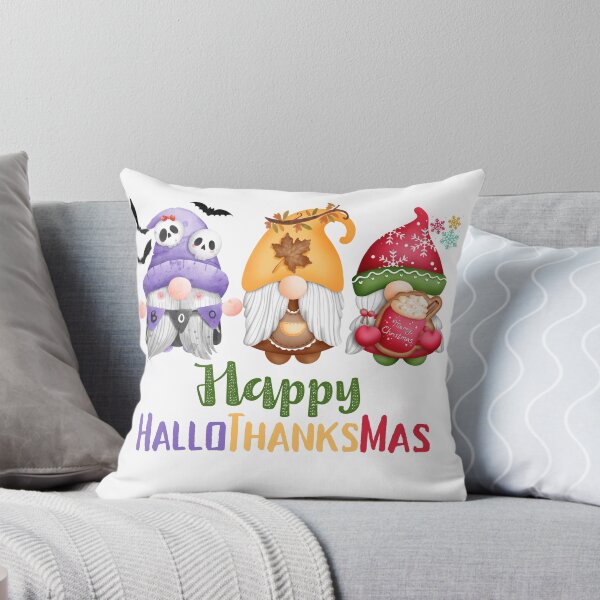 Item preview, Happy HalloThanksMas Gnomes designed and sold by LunaticArtWork.
