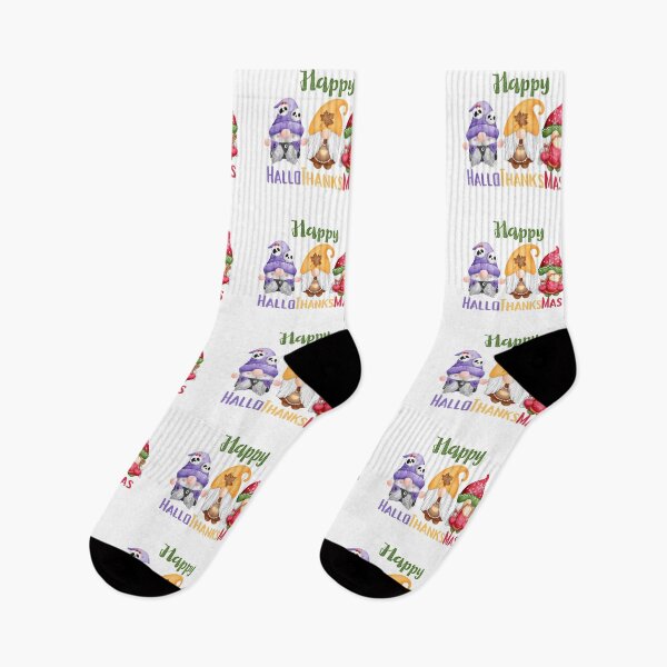 Item preview, Happy HalloThanksMas Gnomes designed and sold by LunaticArtWork.