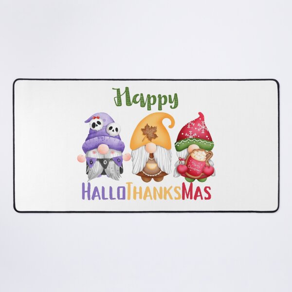 Item preview, Happy HalloThanksMas Gnomes designed and sold by LunaticArtWork.