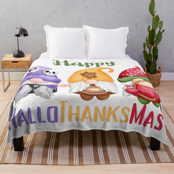 Item preview, Happy HalloThanksMas Gnomes designed and sold by LunaticArtWork.