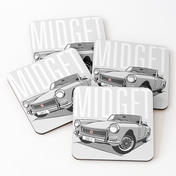 Item preview, MG Midget square wheel arch white designed and sold by car2oonz.