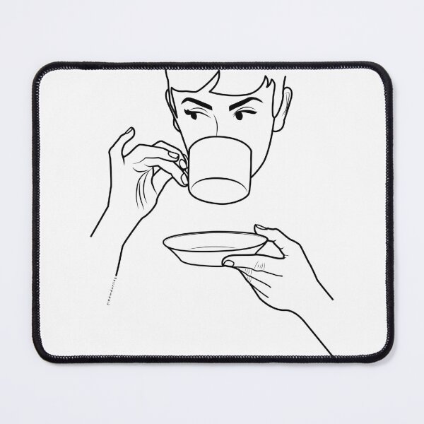 Item preview, Audrey Hepburn Drinking Tea designed and sold by gloomdarlingart.
