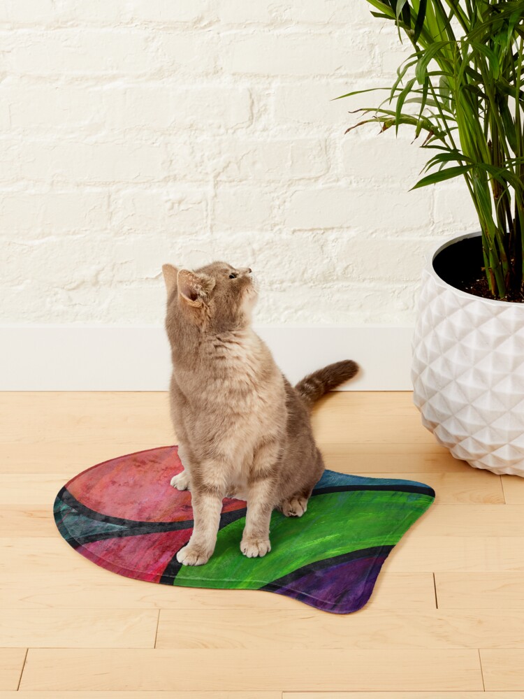 Alternate view of Abstract Oil Painting - Elixir Pet Mat