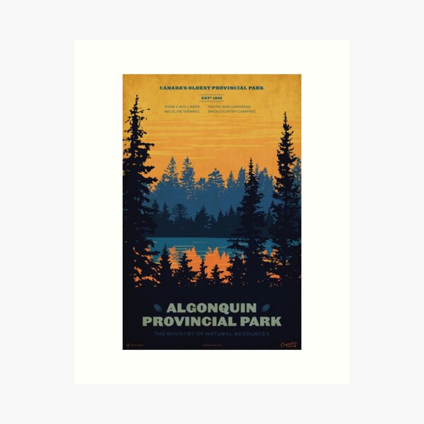 Item preview, Algonquin Park Poster designed and sold by cameronstevens.