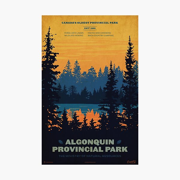 Item preview, Algonquin Park Poster designed and sold by cameronstevens.
