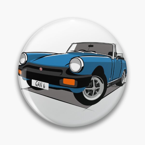 Item preview, MG Midget rubber bumper blue designed and sold by car2oonz.