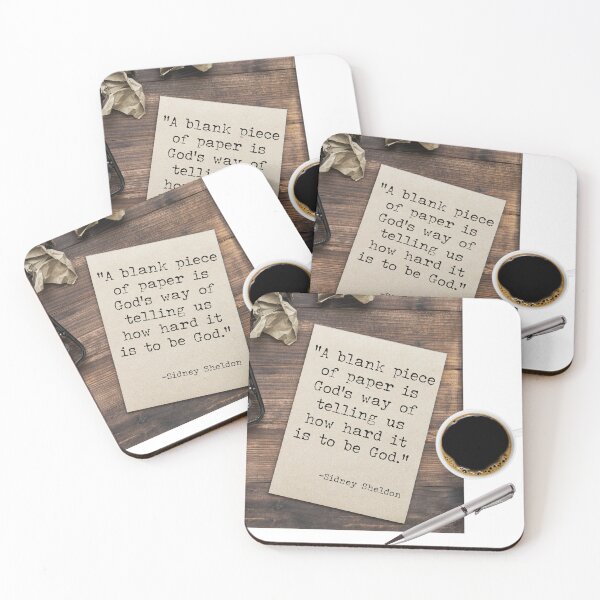 Item preview, "A blank piece of paper is God's way of telling us how hard it is to be God" designed and sold by Kanasmith.