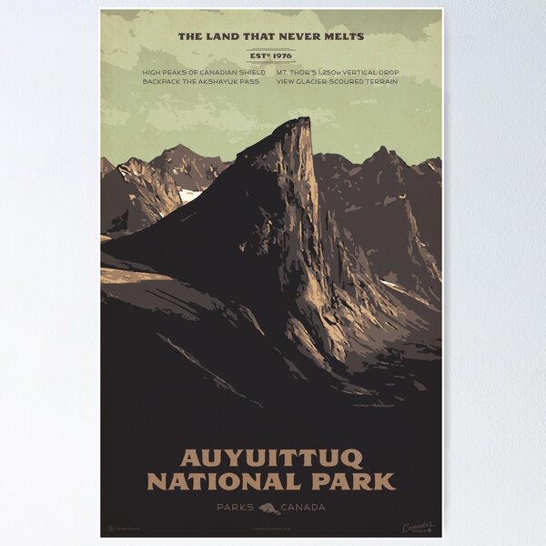 Artikel-Vorschau von Auyuittuq-Nationalparkplakat, designt und verkauft von cameronstevens.