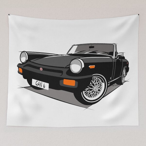 Item preview, MG Midget rubber bumper black designed and sold by car2oonz.