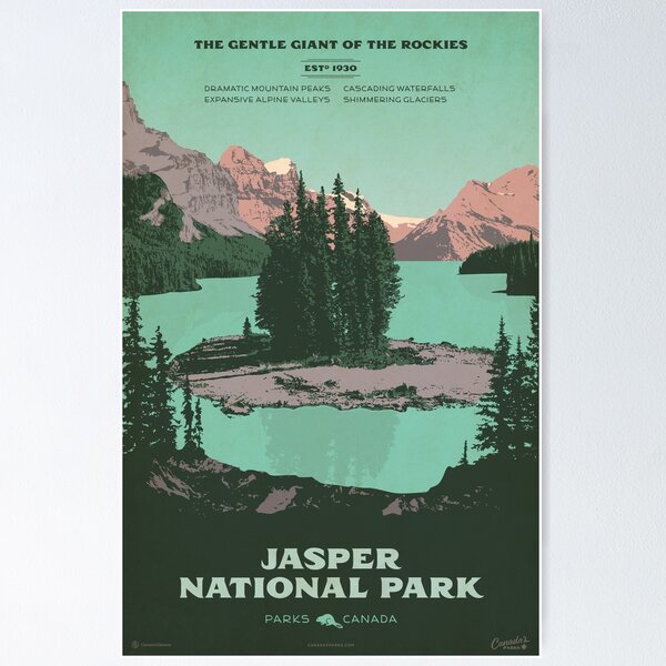 Artikel-Vorschau von Jasper-Nationalparkplakat, designt und verkauft von cameronstevens.