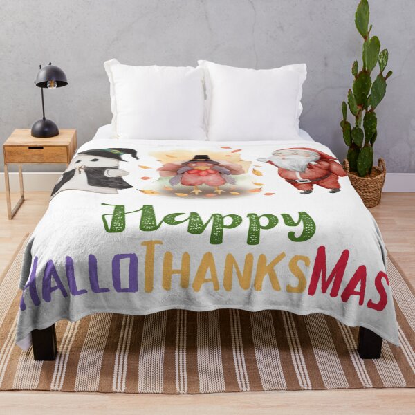Item preview, Happy HalloThanksMas Boo Turkey Santa designed and sold by LunaticArtWork.