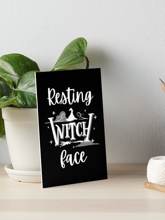 Resting Bitch Face Halloween Witch And Broom Witch T-Shirt Resting Bitch Face Halloween Witch And Broom Witch T-Shirt