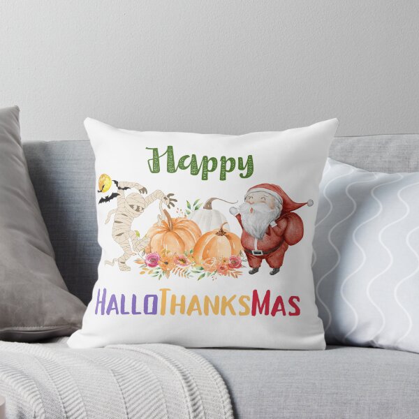 Item preview, Happy HalloThanksMas Zombie Pumpkin Santa designed and sold by LunaticArtWork.