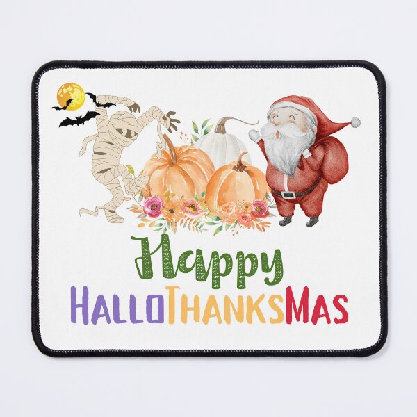 Item preview, Happy HalloThanksMas Ghost Pumpkin Santa designed and sold by LunaticArtWork.