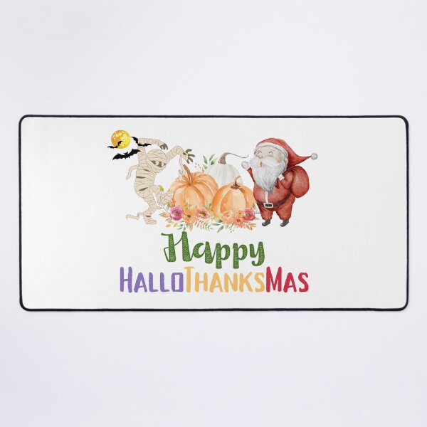 Item preview, Happy HalloThanksMas Ghost Pumpkin Santa designed and sold by LunaticArtWork.