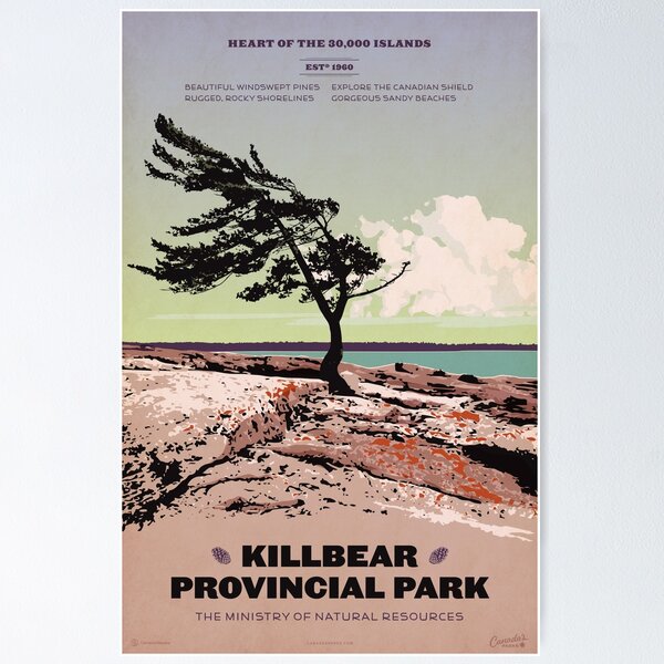 Item preview, Killbear Provincial Park poster designed and sold by cameronstevens.