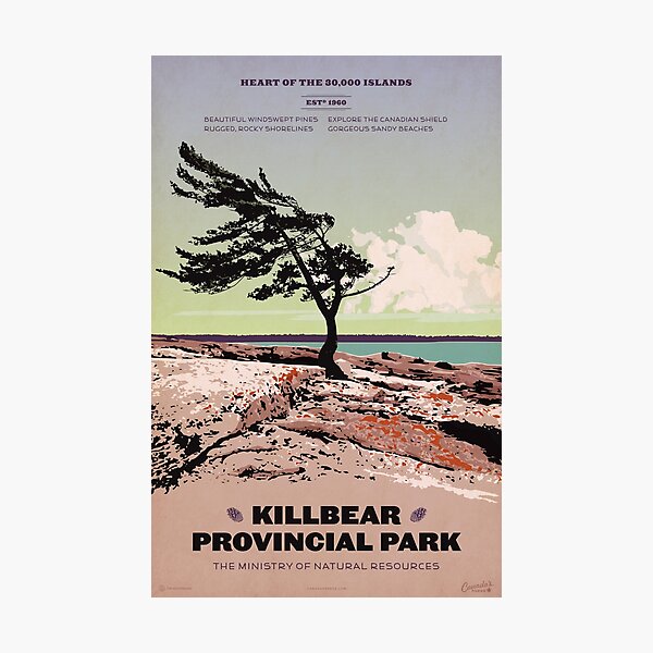 Item preview, Killbear Provincial Park poster designed and sold by cameronstevens.