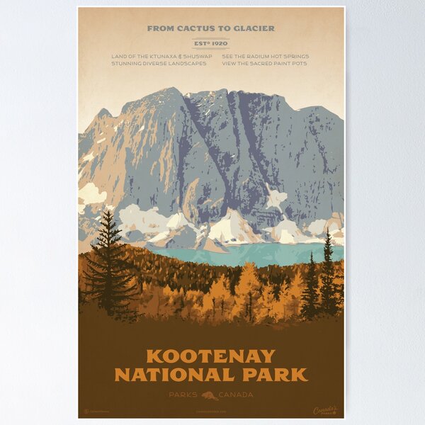 Item preview, Kootenay National Park poster designed and sold by cameronstevens.