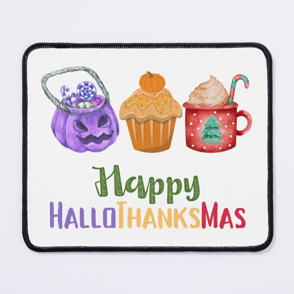 Item preview, Happy HalloThanksMas  designed and sold by LunaticArtWork.