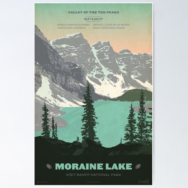 Artikel-Vorschau von Moraine Lake Poster, designt und verkauft von cameronstevens.