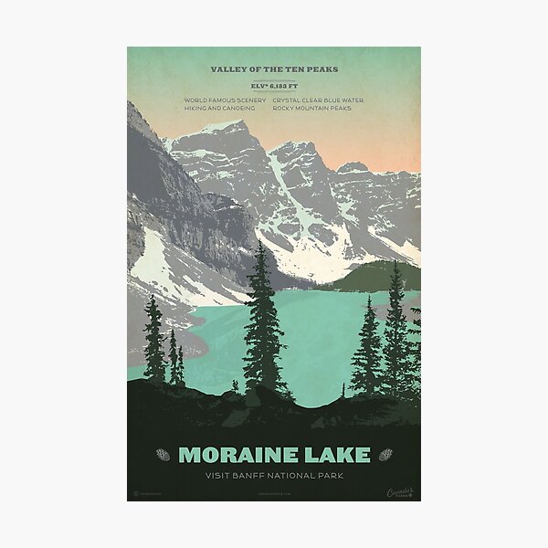 Item preview, Moraine Lake poster designed and sold by cameronstevens.