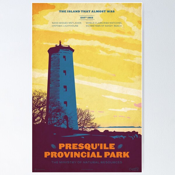Item preview, Presqu'ile Provincial Park poster designed and sold by cameronstevens.