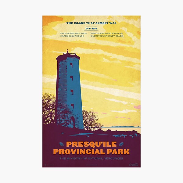 Item preview, Presqu'ile Provincial Park poster designed and sold by cameronstevens.