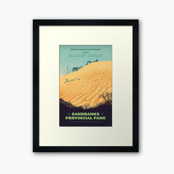 Item preview, Sandbanks Provincial Park poster designed and sold by cameronstevens.