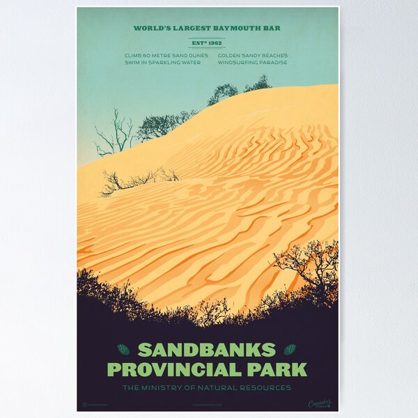 Artikel-Vorschau von Sandbanks Provincial Parkplakat, designt und verkauft von cameronstevens.