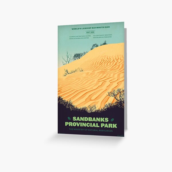 Item preview, Sandbanks Provincial Park poster designed and sold by cameronstevens.