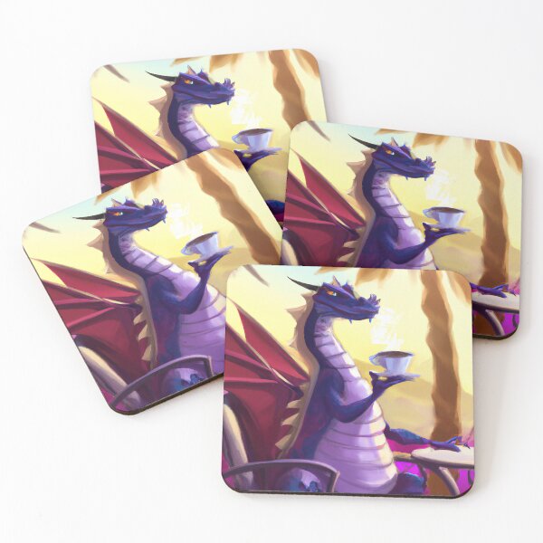 Item preview, Dragon Drinking Cappuccino  designed and sold by OmniaDea.