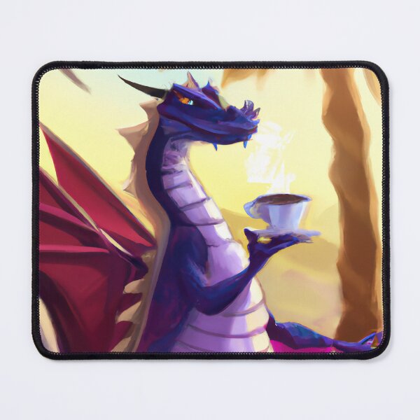 Item preview, Dragon Drinking Cappuccino  designed and sold by OmniaDea.