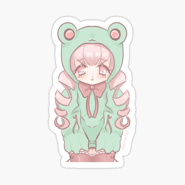 Frog Anime Girl Stickers for Sale  Redbubble