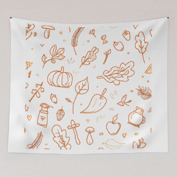 Item preview, Autumn Doodle Pattern designed and sold by JessalynnG.