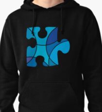 Blue puzzle piece Pullover Hoodie