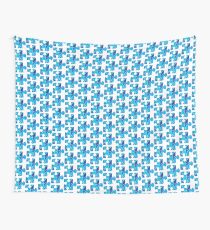 Blue puzzle piece Wall Tapestry