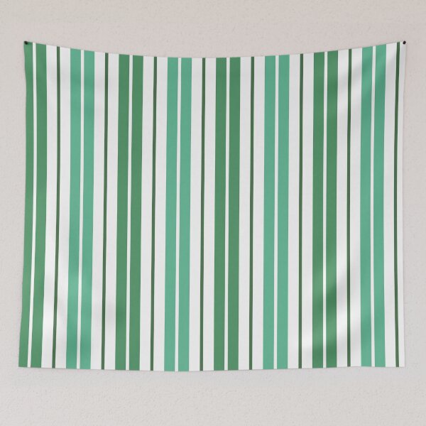 Item preview, Green And White Vertical Striped designed and sold by nisscreations.