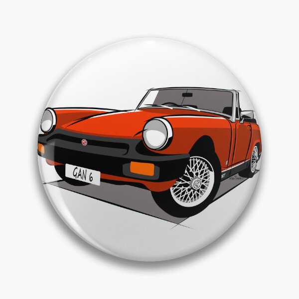 Item preview, MG Midget rubber bumper orange designed and sold by car2oonz.