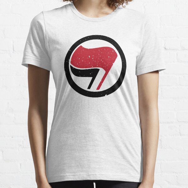 Vista previa del artículo con la obra «camiseta vintage con símbolo antifa», diseñado y vendido por blacklives.