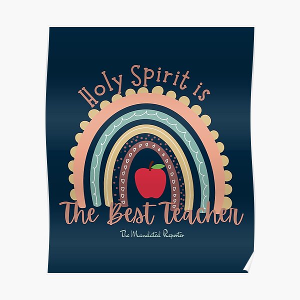 holy-spirit-is-the-best-teacher-navy-poster-for-sale-by