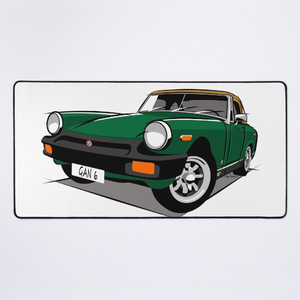 Item preview, MG Midget rubber bumper green designed and sold by car2oonz.