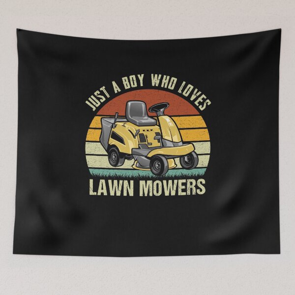 Item preview, Vintage Just A Boy Who Loves Lawn Mowers Mowing Lovers designed and sold by Best Designer.