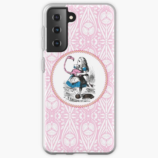 Alice in Wonderland | Alice Playing Croquet with a Flamingo and Hedgehogs | Vintage Alice | Samsung Galaxy Soft Case