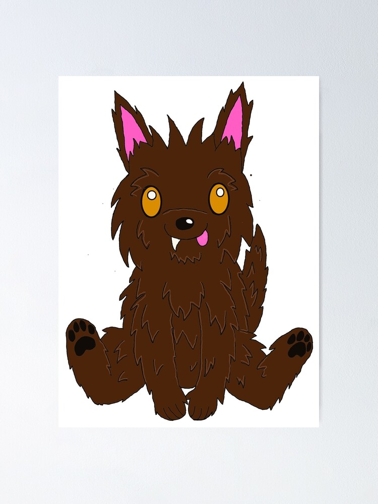"Cryptid Cuties Baby Dogman" Poster for Sale by Cash4Cryptids | Redbubble