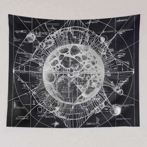 Item preview, Universe Occult Earth Space Blueprint - AI Generated Art designed and sold by Vault256.