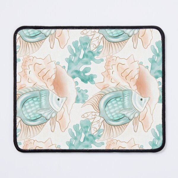Item preview, Teal Fish Pattern designed and sold by klephotography.